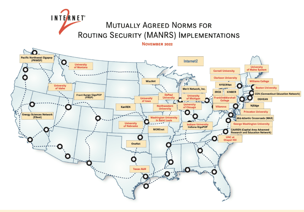 MANRS map November 2022