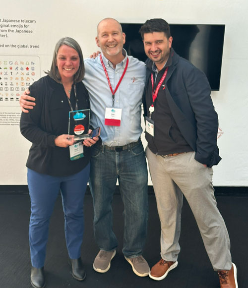 Sarah Christen, Bob Flynn, and Sean O'Brien posing for a photo.