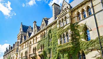 Image of an ivy covered building